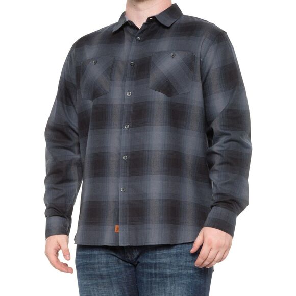 Fundamental Coast Southland Shirt Men's size S Flannel Plaid Button Blue L/S NEW - Picture 1 of 9